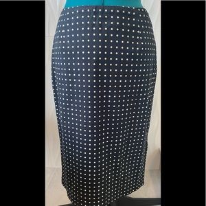 ETCETERA Polka Dot Pencil Skirt